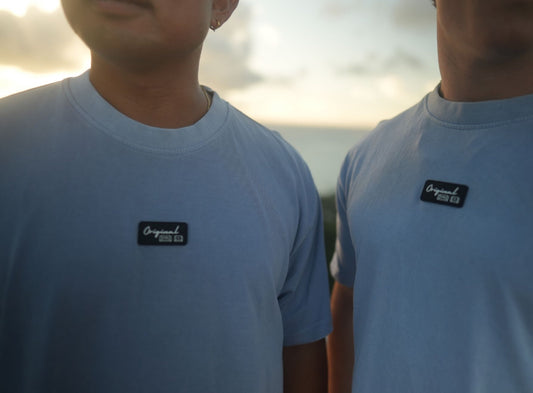 Blue Short Sleeve Original Copy Logo Shirt