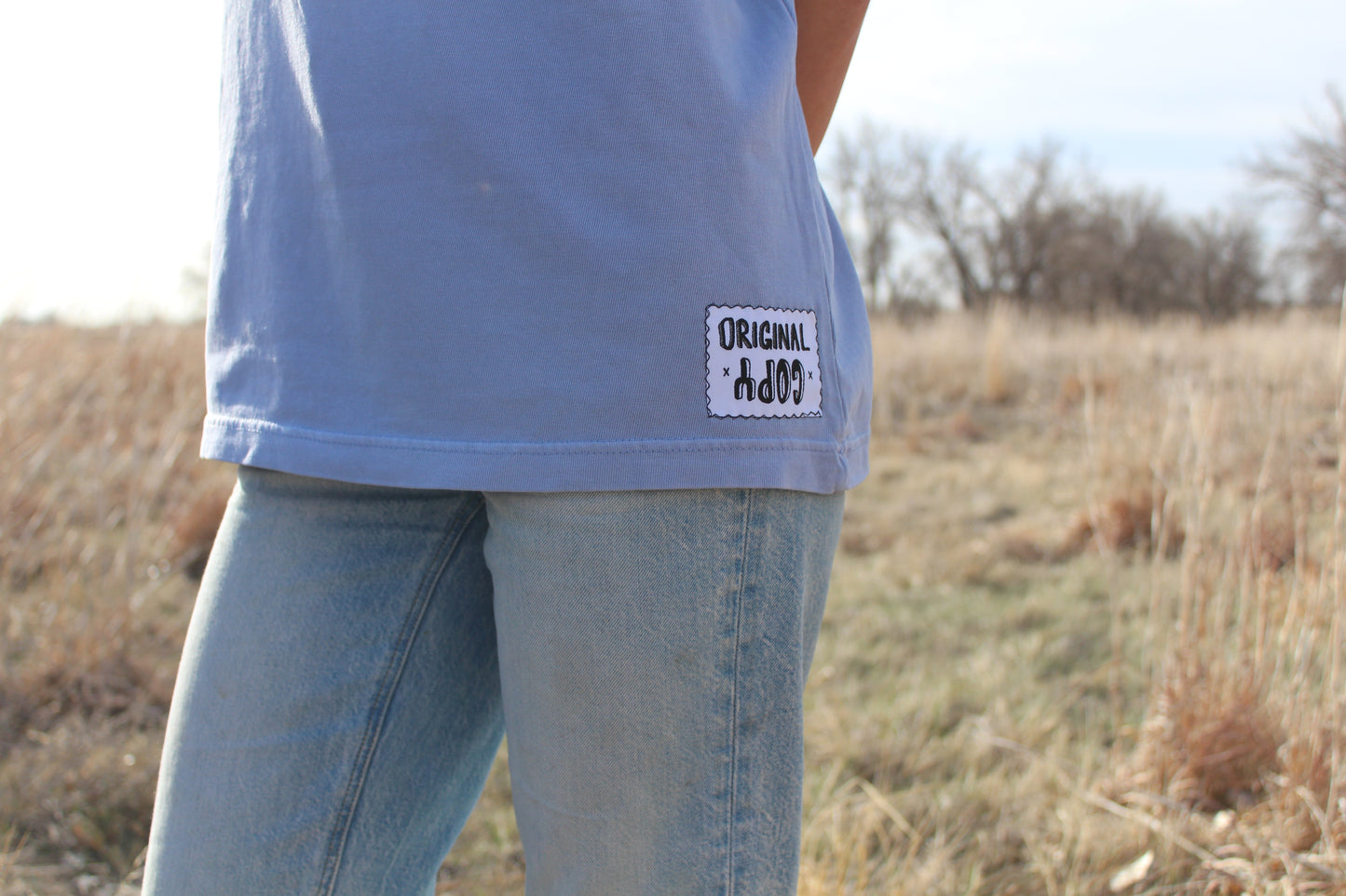 Blue Short Sleeve Original Copy Logo Shirt